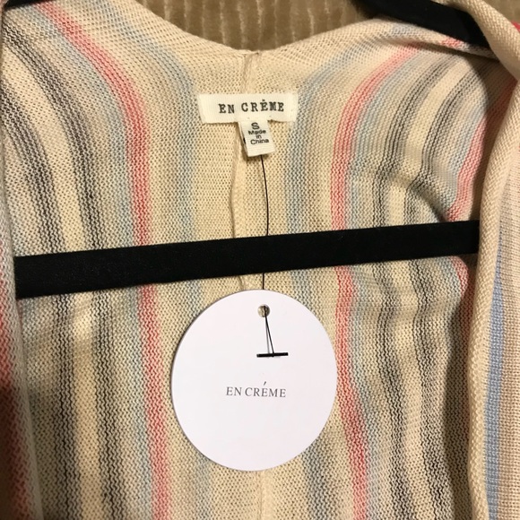 Striped Sweater Kimino Top - These Three Boutique - Picture 5 of 5